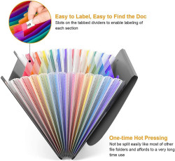 مجلد  A4 قابل للتوسيع مع 13 جيب لتنظيم المستندات للمنزل والمكتب A4 Expandable Folder with 13 Pockets for Organizing Documents at Home and Office