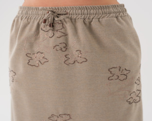 تنورة ميدي نسائية نقش زهري Women's Midi Skirt  with Floral Embroidery