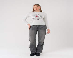 قميص نسائي بأكمام طويلة Women's Long-Sleeve Shirt
