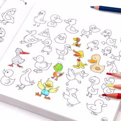 دفتر رسم 10000 رسمة 10000 drawing book