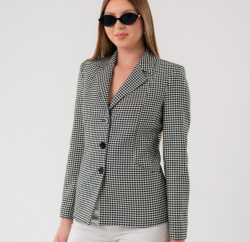 سترة نسائية Women’s Checkered Blazer