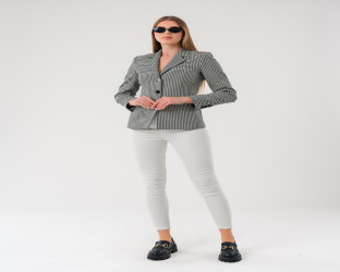 سترة نسائية Women’s Checkered Blazer