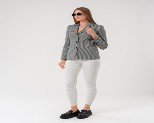 سترة نسائية Women’s Checkered Blazer