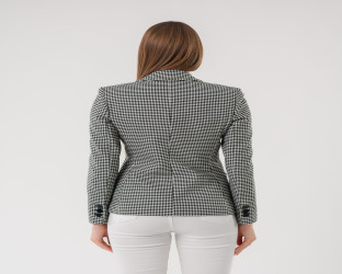 سترة نسائية Women’s Checkered Blazer