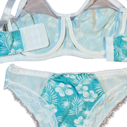 سيت حمالة ولباس نسائي يومي قطن طبيعي 100% كاب C بعضم SET BRA 517-02