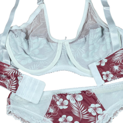 سيت حمالة ولباس نسائي يومي قطن طبيعي 100% كاب C بعضم SET BRA 517-03