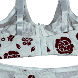 سيت حمالة ولباس نسائي يومي قطن طبيعي 100% كاب C بعضم SET BRA 517-04