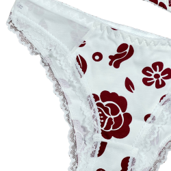 سيت حمالة ولباس نسائي يومي قطن طبيعي 100% كاب C بعضم SET BRA 517-04