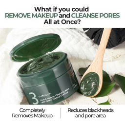 ماسك تنظيف المسام ومزيل المكياج رقم 3 بالشاي الأخضر والفحم No.3 Pore & Makeup Cleansing Balm with Green Tea & Charcoal