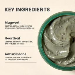 ماسك الأرتميسيا لتنقية مسام الوجه Mugwort Pore Clarifying Wash Off Pack