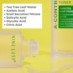 تونر مقشر بحمض الأزيليك للبشرة المعرضة للحبوب A-Control Azelaic Acid Toner
