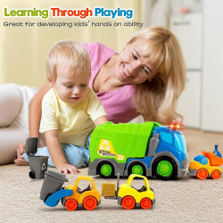 شاحنة قمامة المدينة المزدحمة للأطفال The busy city garbage truck for children