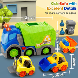 شاحنة قمامة المدينة المزدحمة للأطفال The busy city garbage truck for children