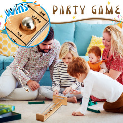 مجموعة ألعاب سطح الطاولة الخشبية Wooden tabletop game set