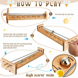 مجموعة ألعاب سطح الطاولة الخشبية Wooden tabletop game set