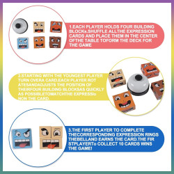 لعبة مكعب الوجه الخشبية التفاعلية Interactive wooden face cube game