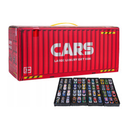 مجموعة سيارات 48 قطعة مع مرآب متعدد الطوابق 48-piece car set with multi-story garage