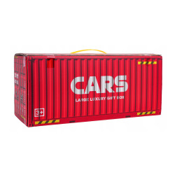 مجموعة سيارات 48 قطعة مع مرآب متعدد الطوابق 48-piece car set with multi-story garage