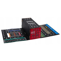 مجموعة سيارات 48 قطعة مع مرآب متعدد الطوابق 48-piece car set with multi-story garage