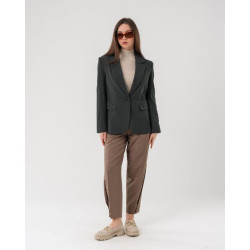 جاكيت بليزر بقماش الكوردروي المُضلع Women's Corduroy Blazer