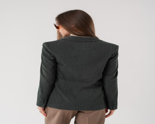جاكيت بليزر بقماش الكوردروي المُضلع Women's Corduroy Blazer