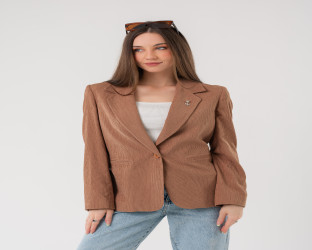 جاكيت بليزر بقماش الكوردروي Women's Corduroy Blazer