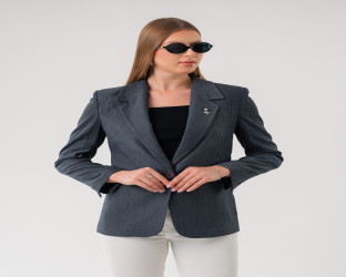 جاكيت بليزر بقماش الكوردروي Women's Corduroy Blazer