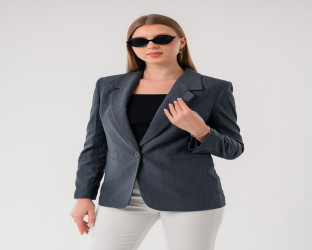 جاكيت بليزر بقماش الكوردروي Women's Corduroy Blazer