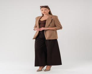 جاكيت بليزر بقماش الشامواه Women's Blazer in Faux Suede