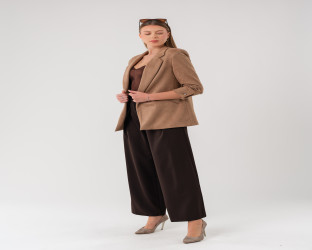 جاكيت بليزر بقماش الشامواه Women's Blazer in Faux Suede