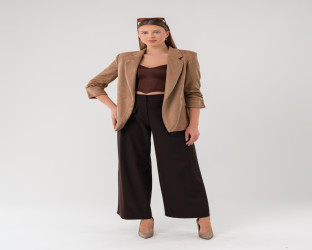 جاكيت بليزر بقماش الشامواه Women's Blazer in Faux Suede