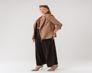 جاكيت بليزر بقماش الشامواه Women's Blazer in Faux Suede