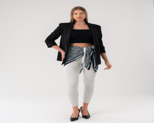 جاكيت بليزر بقماش الشامواه Women's Blazer in Faux Suede