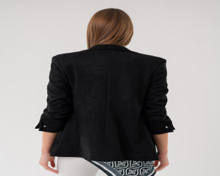 جاكيت بليزر بقماش الشامواه Women's Blazer in Faux Suede