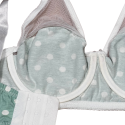 سيت حمالة ولباس نسائي يومي قطن طبيعي 100% كاب C بعضم SET BRA 517-07