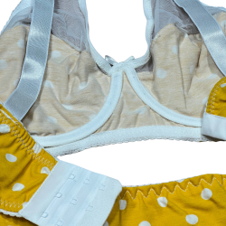 سيت حمالة ولباس نسائي يومي قطن طبيعي 100% كاب C بعضم SET BRA 517-010