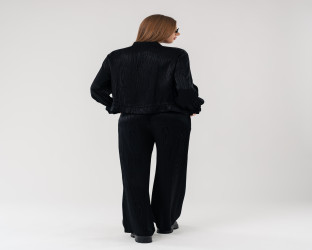 طقم تراك نسائي Women's Crinkle Tracksuit Set