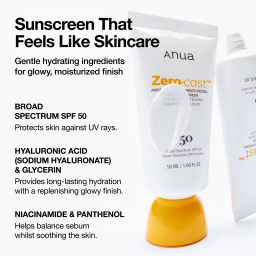 واقي شمس مرطب للوجه +SPF 50 Zero-Cast Moisturizing Face Sunscreen SPF 50