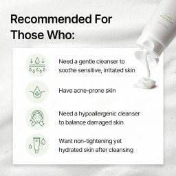 غسول رغوي للوجه بسنتيلا  تهدئ وترطب البشرة Centella Foaming Face Wash – Soothes and Hydrates the Skin