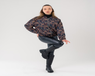 جاكيت بومبر بنقشة منقوشة Jacquard Bomber Jacket