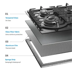 موقد غاز مدمج 60 سم 60cm Built-in Gas Hob