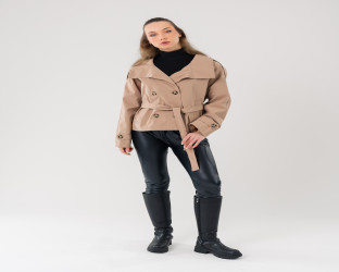 جاكيت ترنش قصير Short Trench Jacket