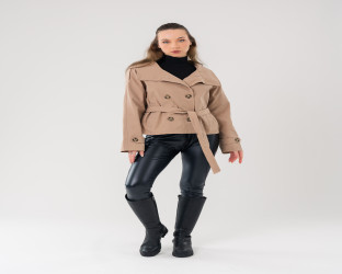جاكيت ترنش قصير Short Trench Jacket