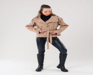 جاكيت ترنش قصير Short Trench Jacket