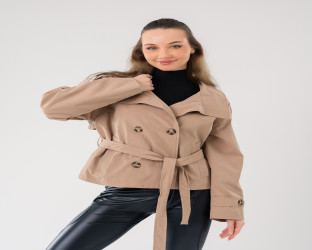 جاكيت ترنش قصير Short Trench Jacket