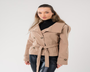 جاكيت ترنش قصير Short Trench Jacket