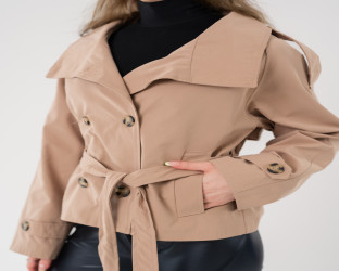جاكيت ترنش قصير Short Trench Jacket