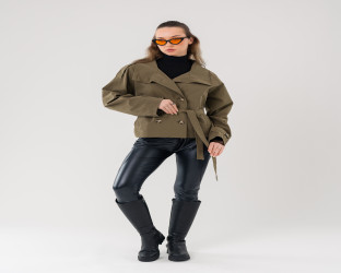 جاكيت ترنش قصير Short Trench Jacket