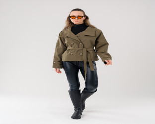 جاكيت ترنش قصير Short Trench Jacket