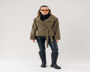 جاكيت ترنش قصير Short Trench Jacket